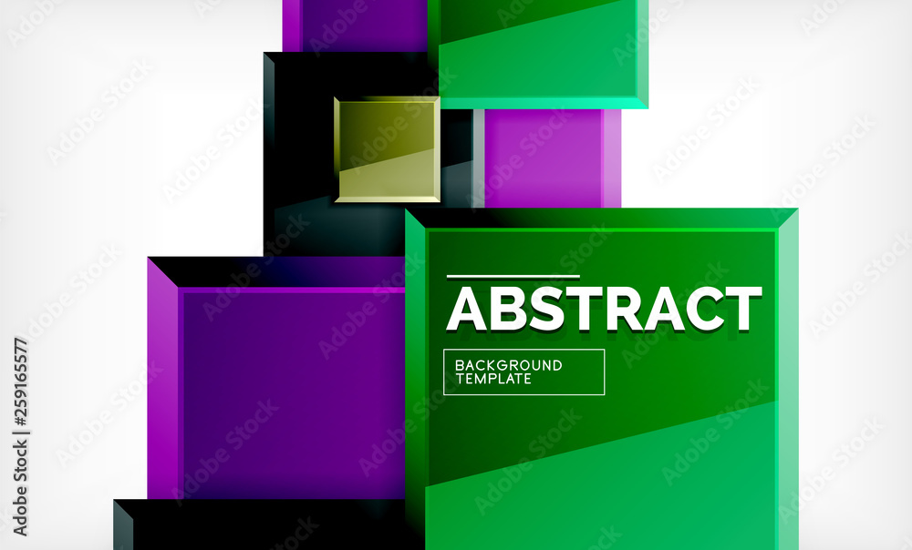 Square geometric background Square geometric background