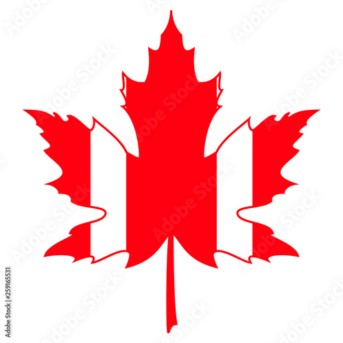 French Happy Canada Day sticker card.