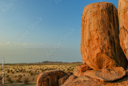 Rock hill in Twyfelfontein, Madisa, Damaraland, Namibia photo