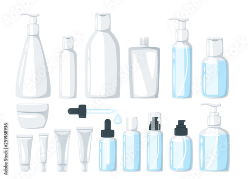 cosmetic care product in bottle
