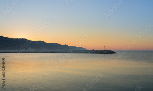 Seascape Sunset dusk colors