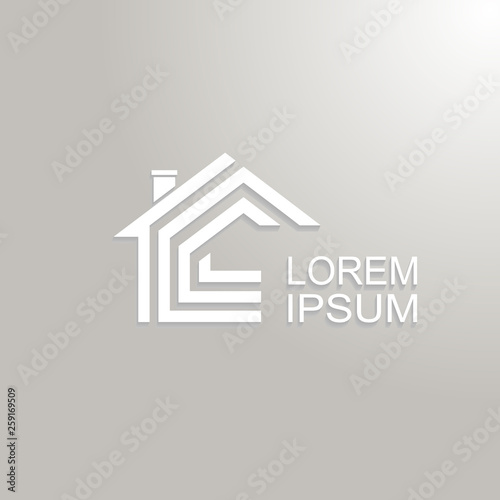 Real Estate vector logo design template. House abstract concept icon.