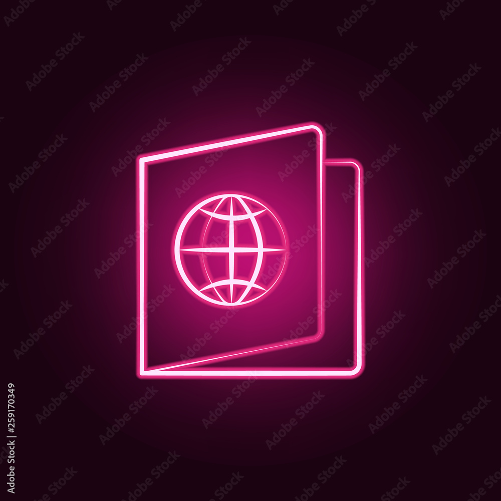 atlas map neon icon. Elements of travel set. Simple icon for websites, web design, mobile app, info graphics atlas map neon icon. Elements of travel set. Simple icon for websites, web design, mobile app, info graphics