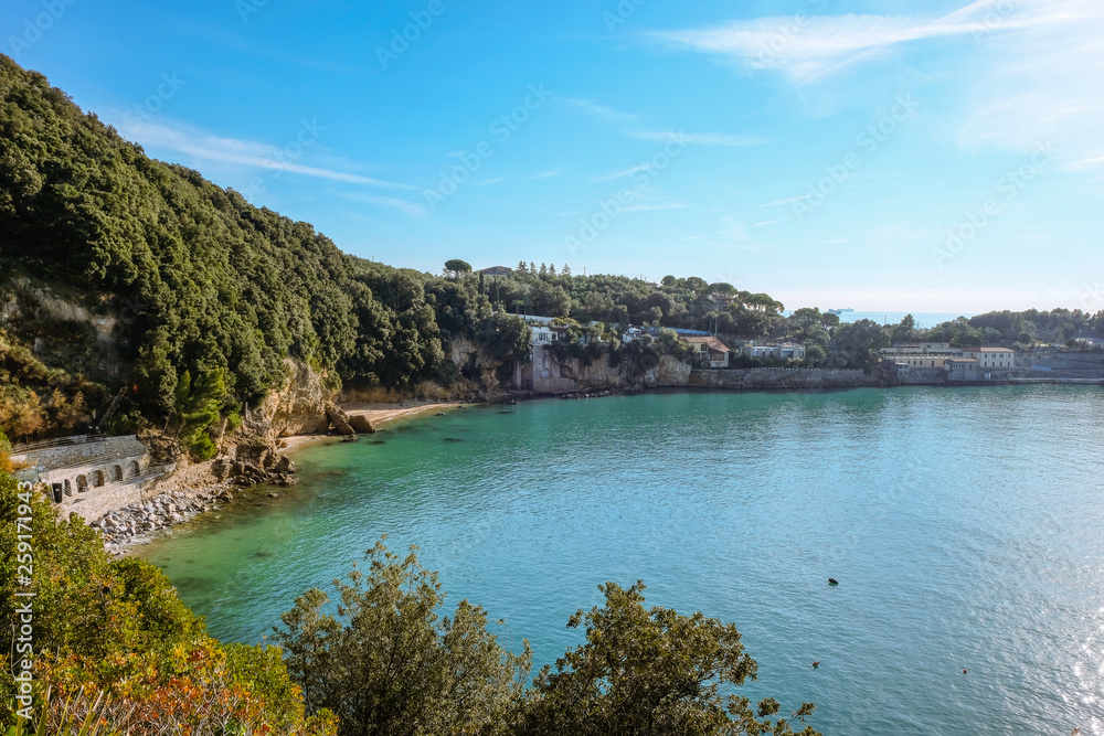 Panorama of the five lands in La Spezia in Liguria Italy