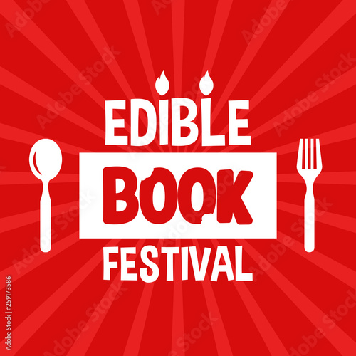 Edible Book Festival Vector Design Template