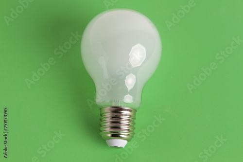 light bulb on colorful background