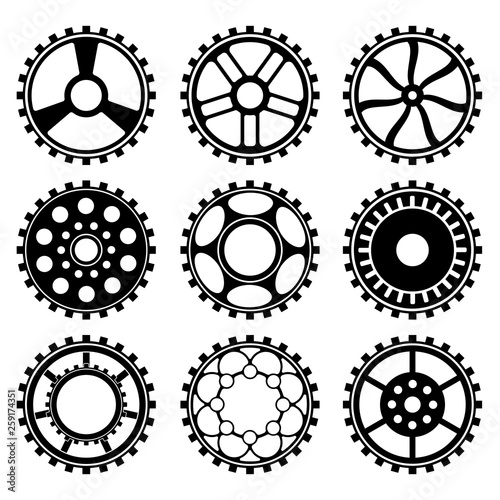 The steampunk gears vector