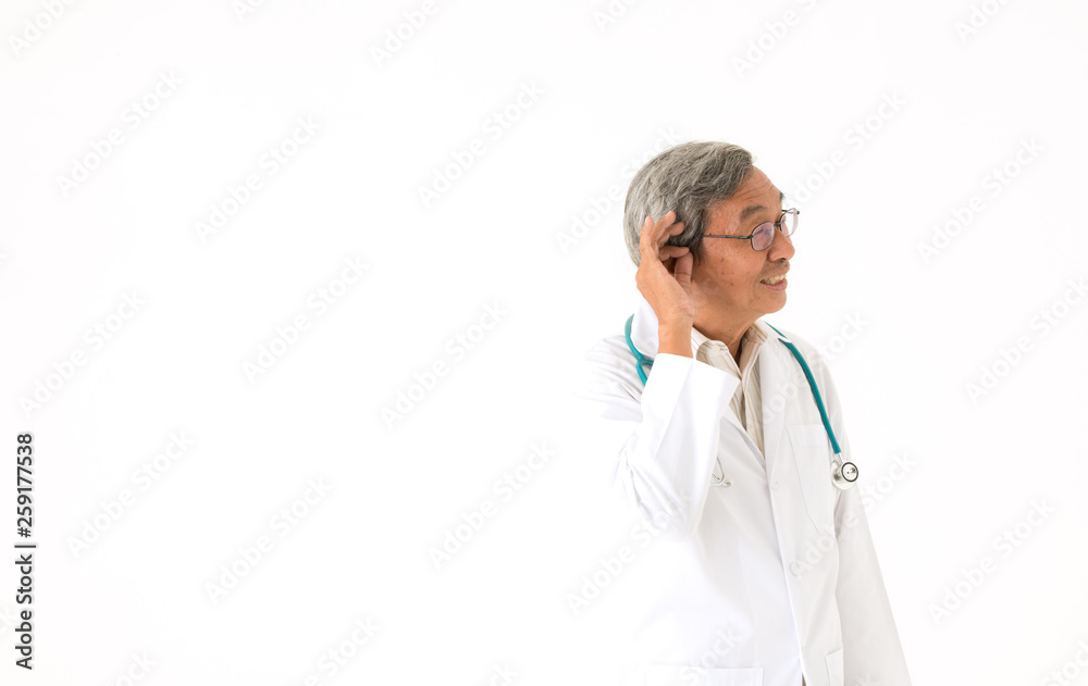 Senior doctor and emotional,isolated Senior doctor and emotional,isolated