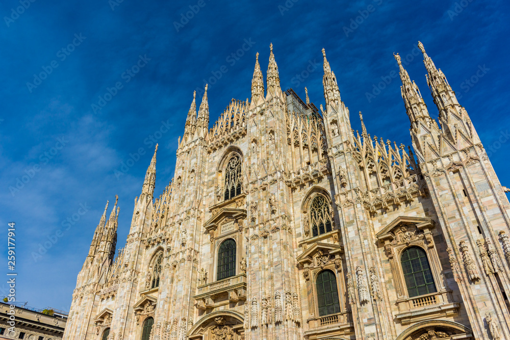 Milan Cathedral Duomo di Milano in the morning Milan Cathedral Duomo di Milano in the morning