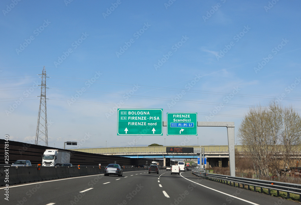 important road junction in Central Iatly to Florence or Bologna