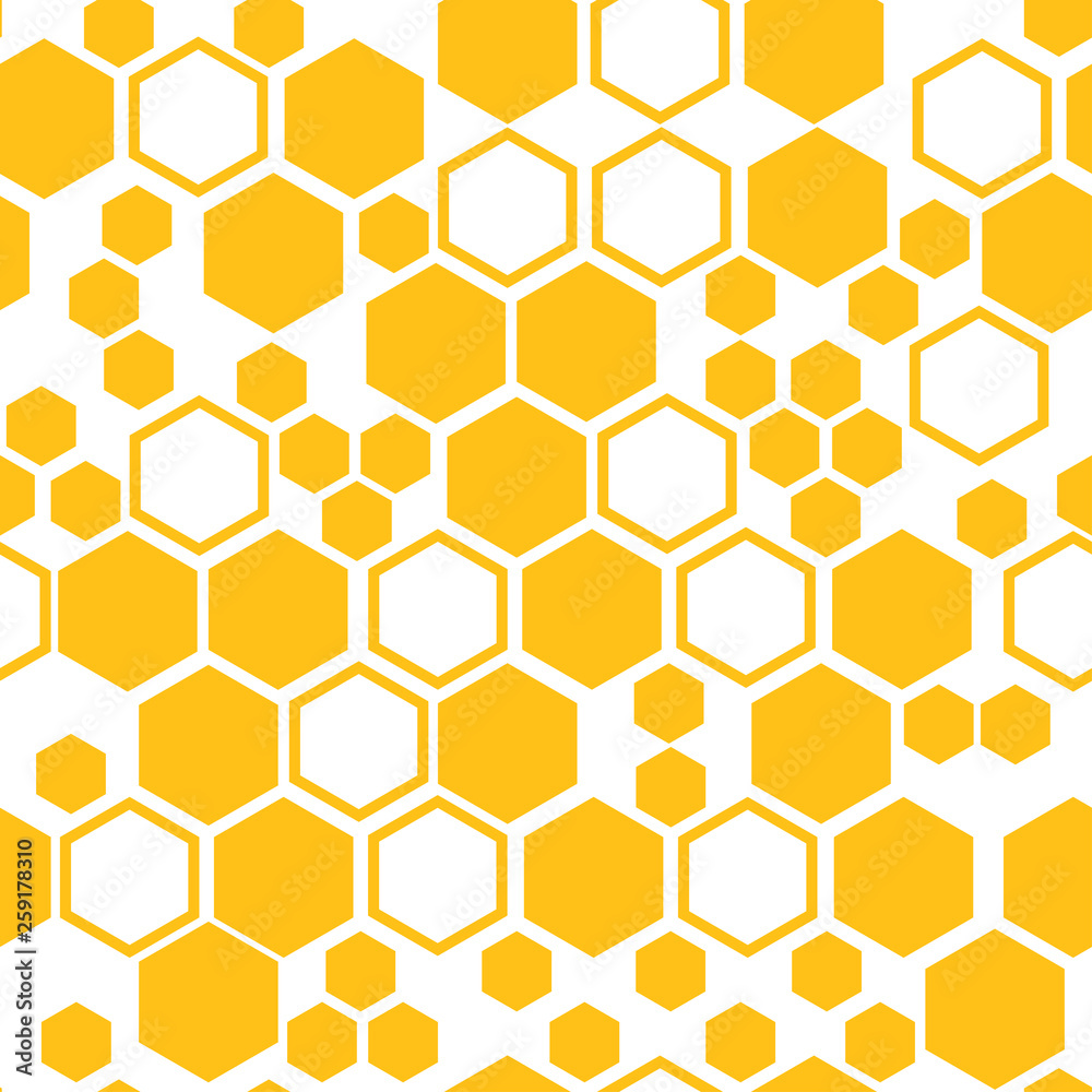 geometric-seamless-pattern-with-yellow-honeycomb-vector-illustration