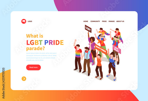 Homosexual Isometric Banner