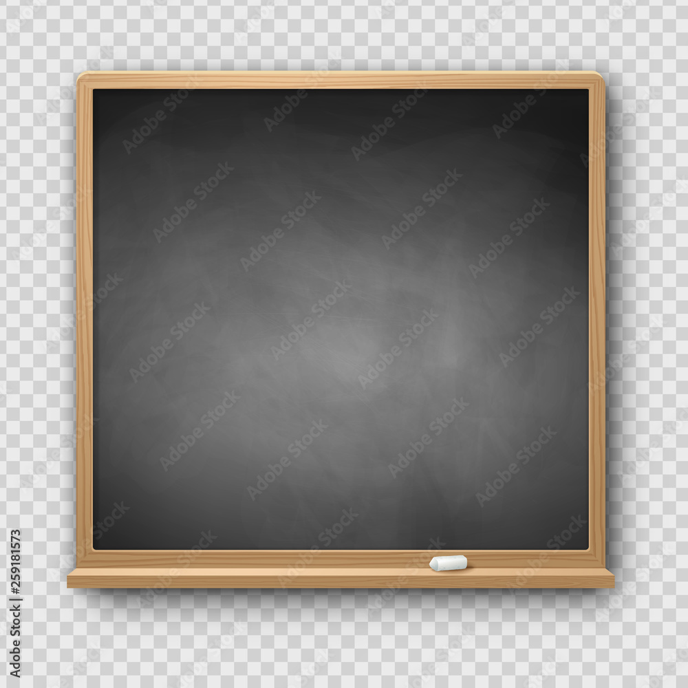Vector illustration of gray square chalkboard Vector illustration of gray square chalkboard
