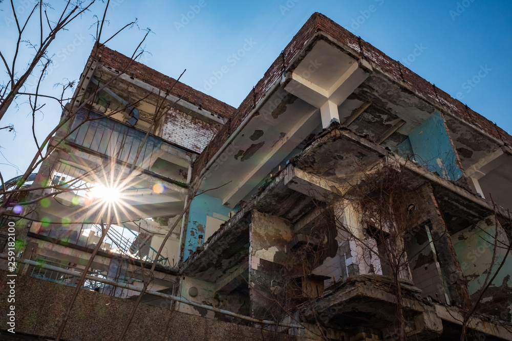 abandoned building