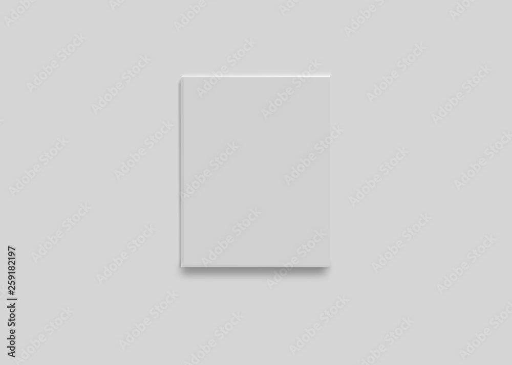 Realistic white box icon on transparent background, top vew. Template for greeting card, brochure or poster.