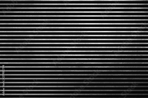 Unique creative unusual modern shinning silver horizontal lines abstract texture pattern background. Design element.