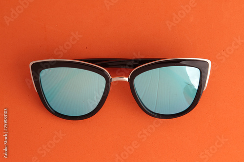 sunglasses with blue crystals