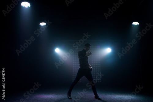 Silhouette of a dancer.