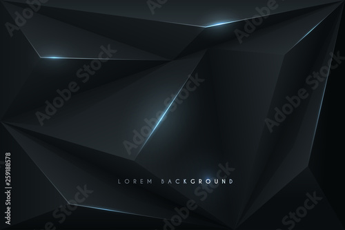 Fototapeta Naklejka Na Ścianę i Meble -  Geometric black background
