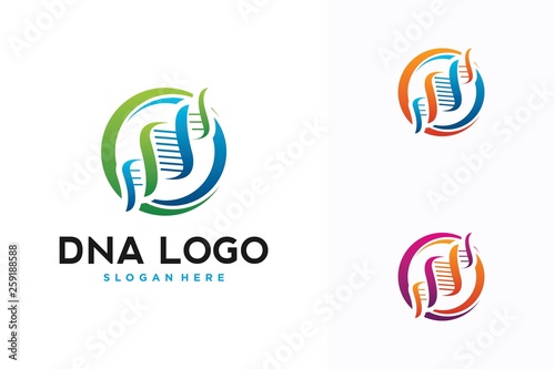 circle DNA logo design