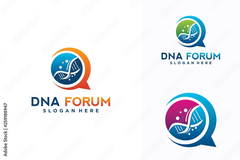 DNA forum logo design DNA forum logo design