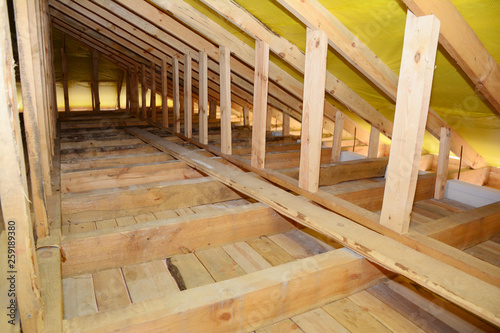 Vászonkép Roofing Construction Interior