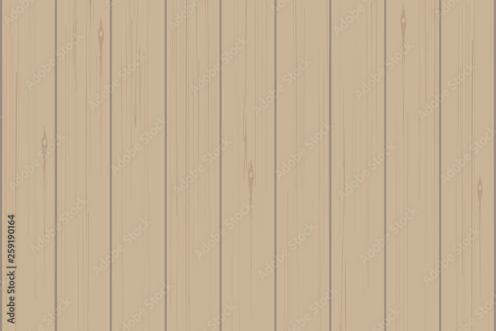 Naklejka premium Brown wood plank texture for background. Vector.