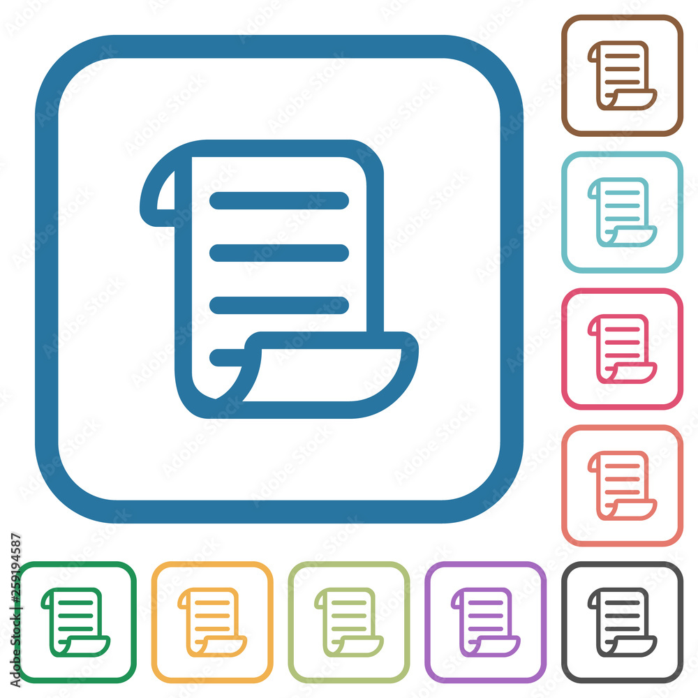 Script code simple icons Script code simple icons