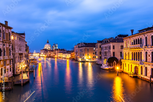 Grand Canal and Basilica Santa Maria della Salute, Italy