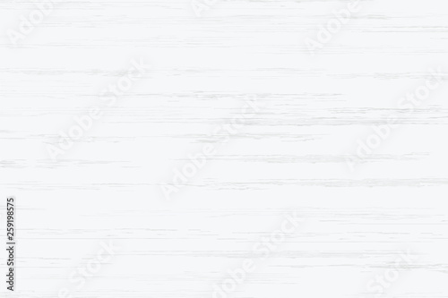 White wood plank texture for background. Vector.