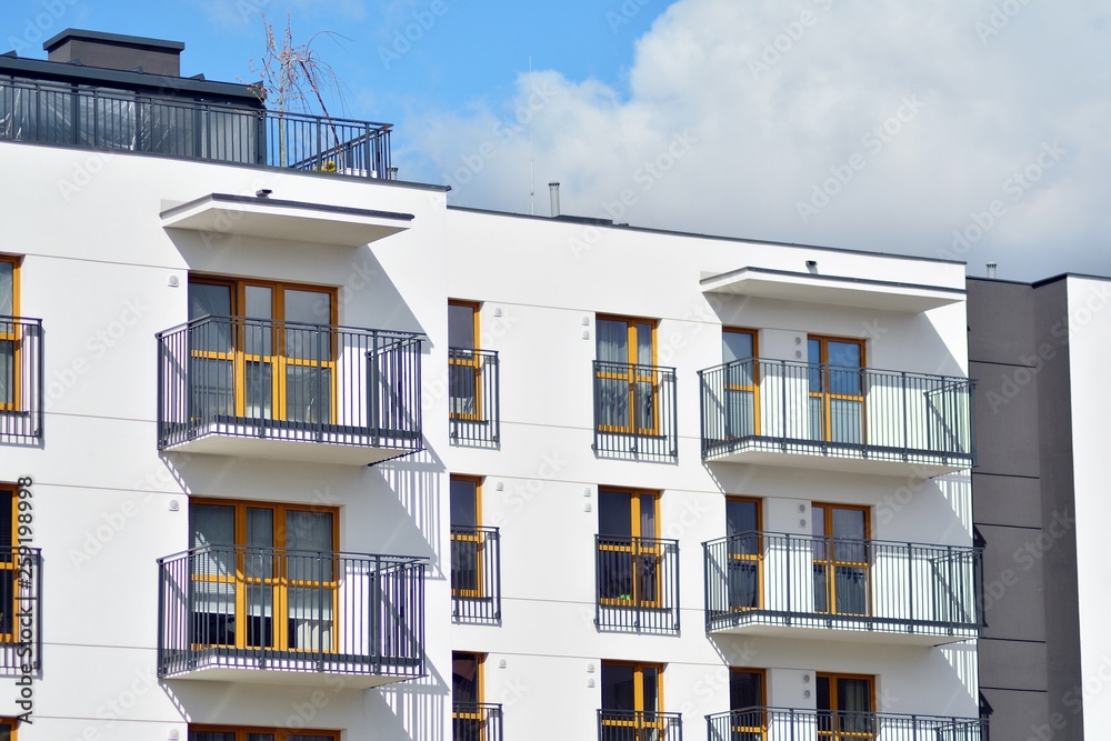Obraz premium European modern residential architecture