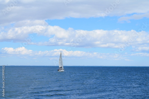 Sail boat in mediterranean sea, France © Picturereflex