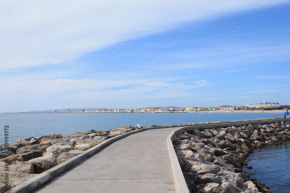 Carnon Plage, a seaside resort in the south of Montpellier 