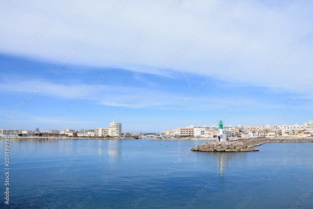 Carnon Plage, a seaside resort in the south of Montpellier 