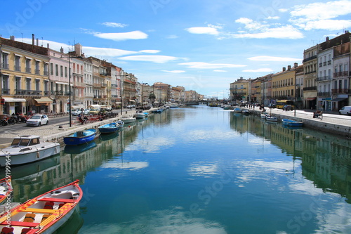 Sete, a seaside resort and singular island in the Mediterranean sea, it is named the Venice of Languedoc Rousillon, France