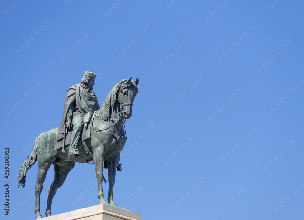 Monument to Giuseppe Garibaldi, to the Gianicolo in Rome Monument to Giuseppe Garibaldi, to the Gianicolo in Rome