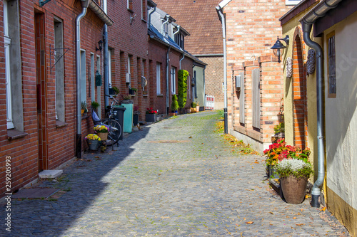 Fototapeta Naklejka Na Ścianę i Meble -  street in small german town, Grieth
