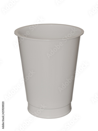 Wallpaper Mural Empty plastic cup isolated on a white background Torontodigital.ca