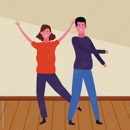 Young boyfriend and girlfriend