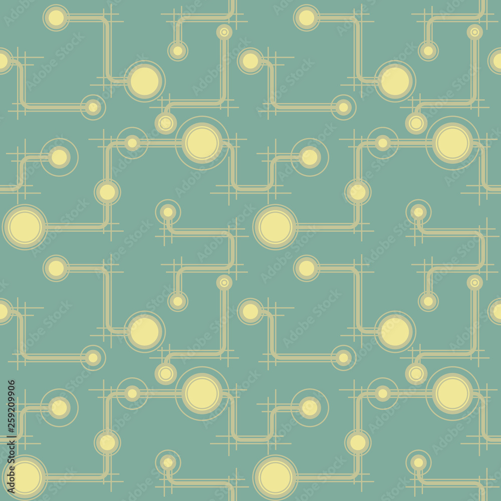 Light abstract hand-drawn sketch. Vector circuit pattern for textile, prints, wallpaper, wrapping paper, web decor etc.