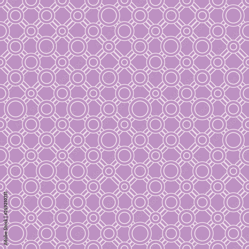 Simple classic geometric ornament with soft lines and circles. Vector seamless pattern for textile, prints, wallpaper, wrapping paper, web decor etc. Simple classic geometric ornament with soft lines and circles. Vector seamless pattern for textile, prints, wallpaper, wrapping paper, web decor etc.