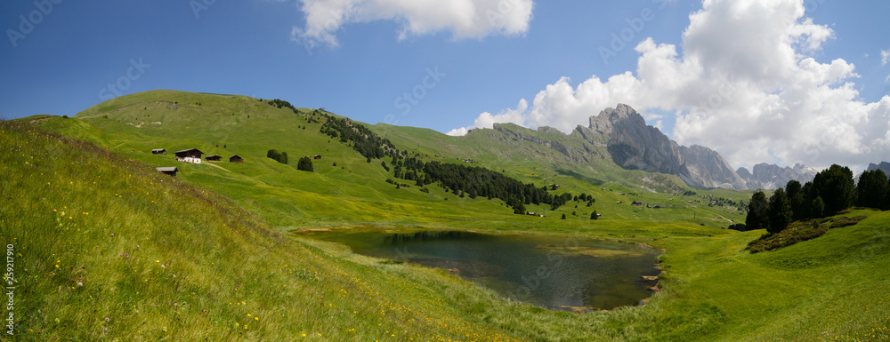 Obraz premium Il lago santo in Val Gardena