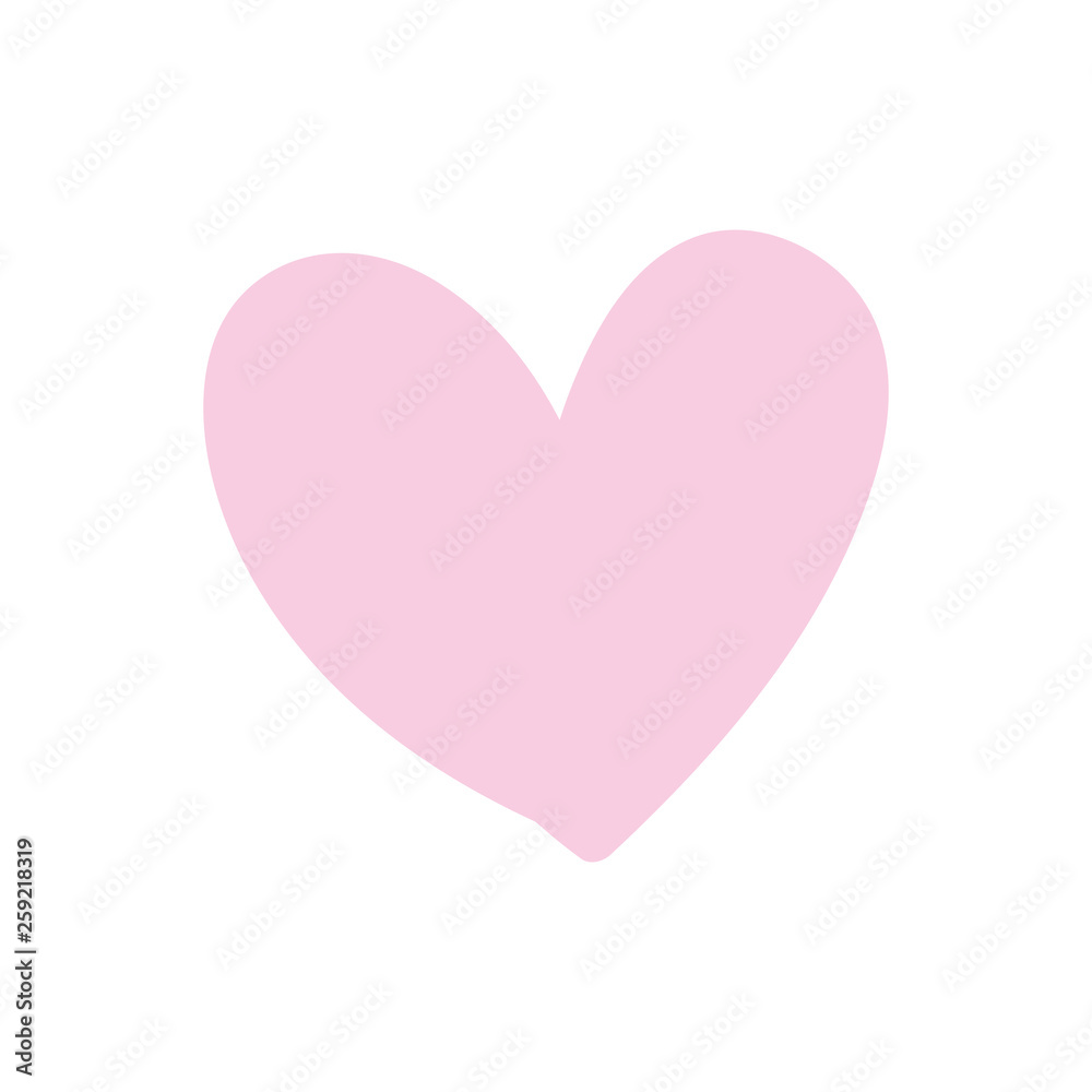 pink heart isolated icon