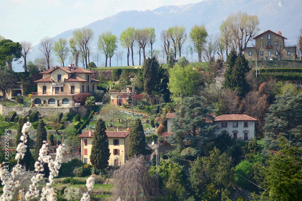 Fototapeta premium Bergamo, Italy. Italian sping