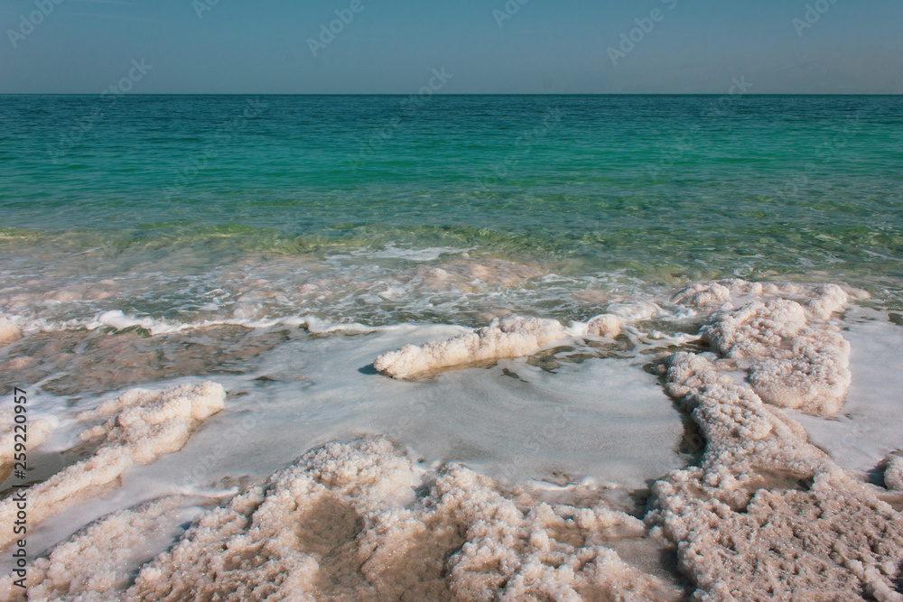 Hot lake on the Dead sea in Israel Hot lake on the Dead sea in Israel