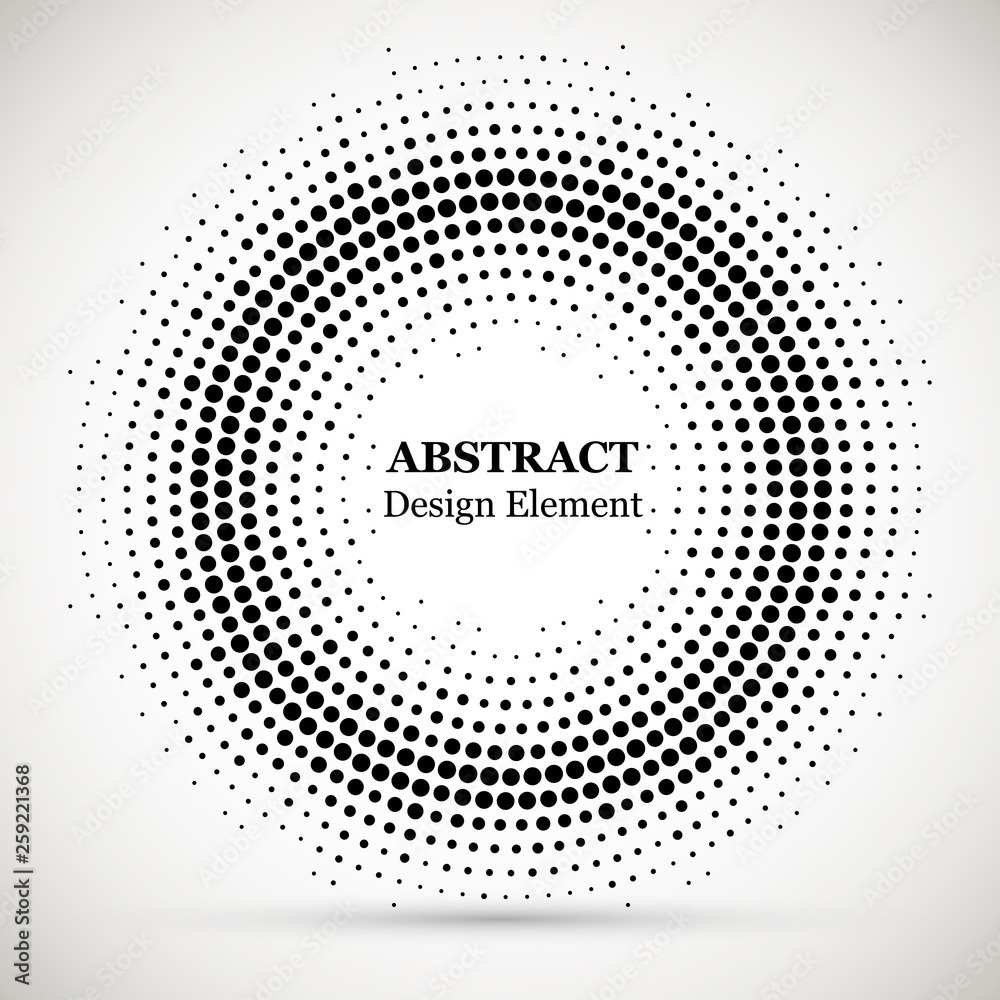 Halftone dotted background circularly distributed. Halftone effect vector pattern.Circle dots isolated on the white background.Border logo icon. Draft emblem for your design. Halftone dotted background circularly distributed. Halftone effect vector pattern.Circle dots isolated on the white background.Border logo icon. Draft emblem for your design.