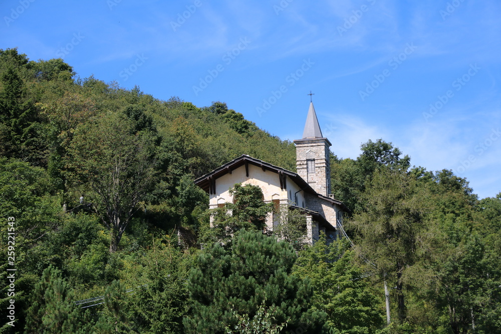 Church at Monte Mottarone, Italy Church at Monte Mottarone, Italy