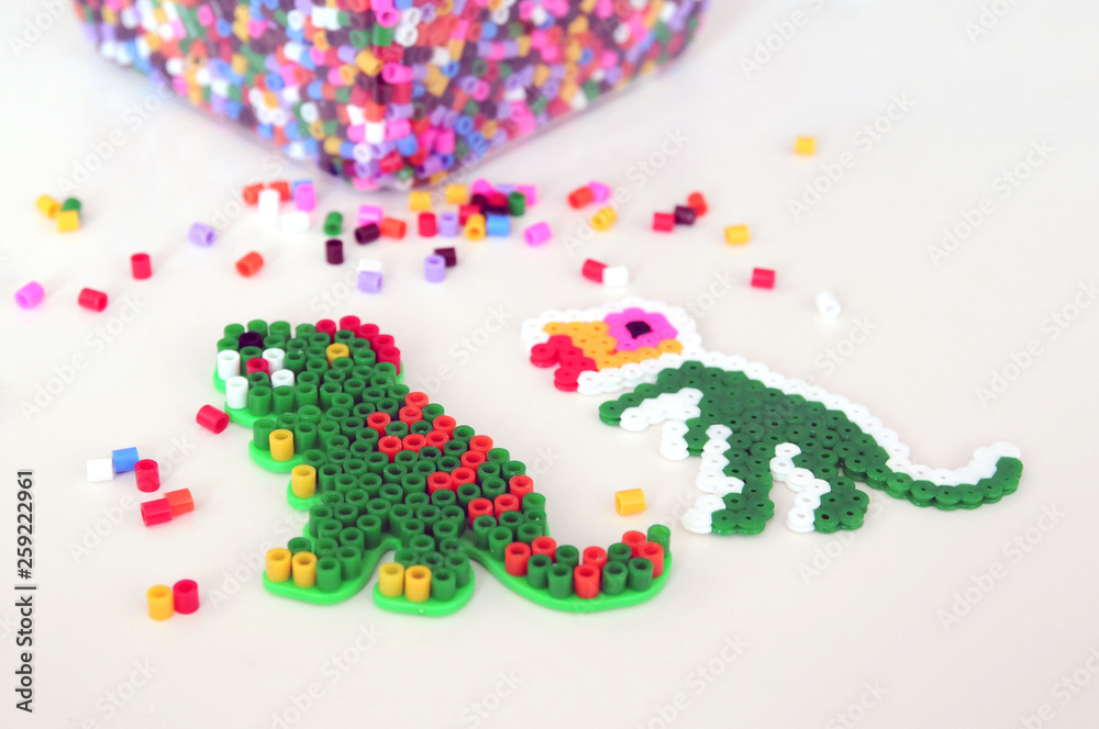 Making from perler beads, montessori game for children