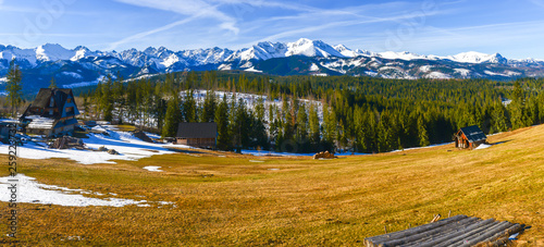 Fototapeta Naklejka Na Ścianę i Meble -  Panoramic View from Głodówka - Tatra Mountains, Poland