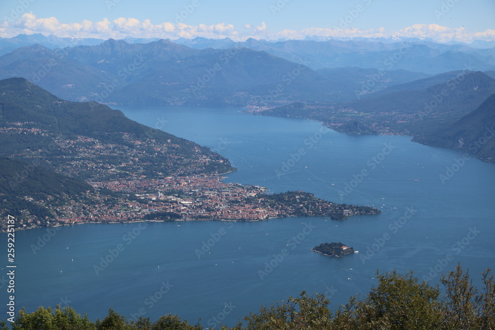 View to Lake Maggiore from Monte Mottarone, Italy